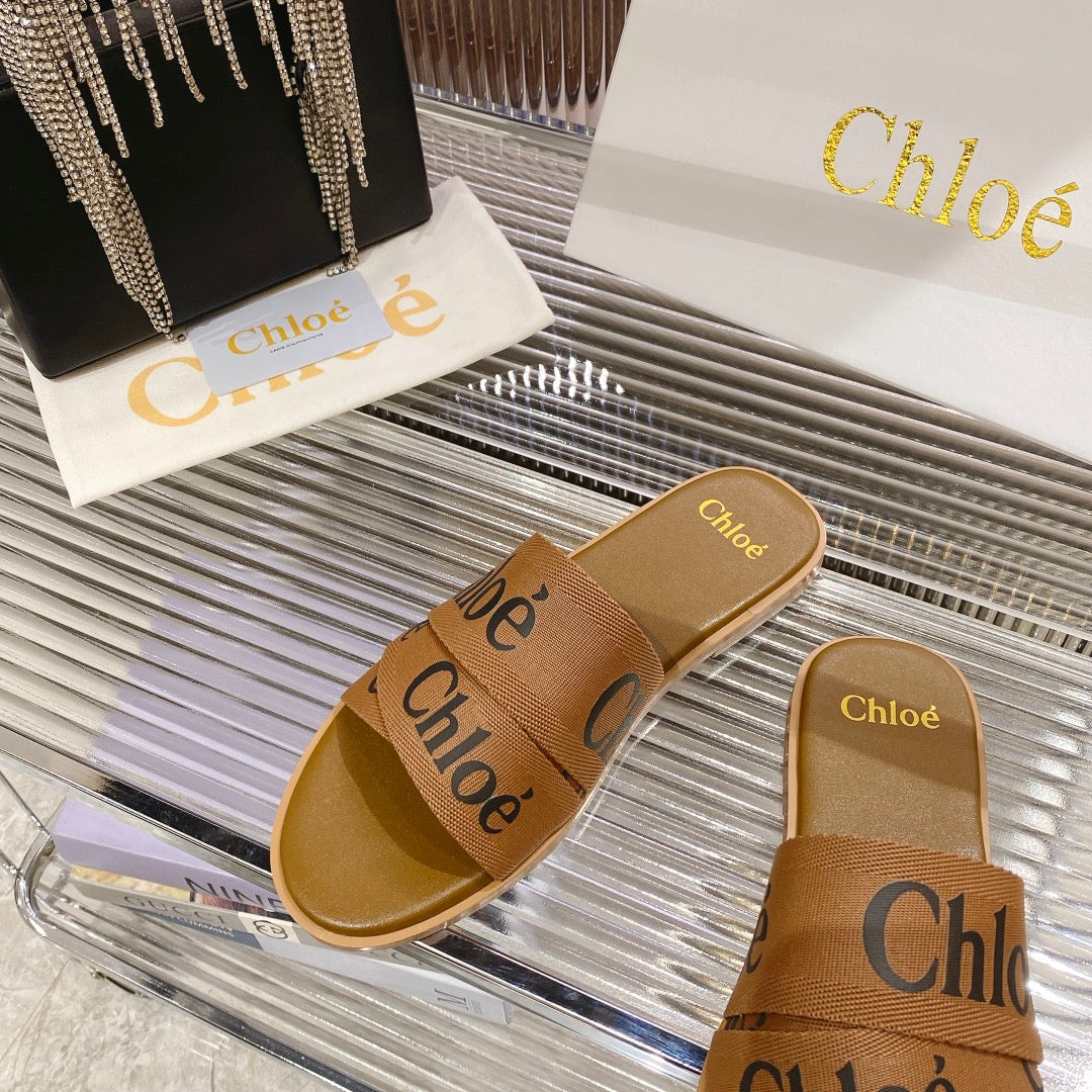 WOODY SLIPPER IN CIDER BROWN CANVAS