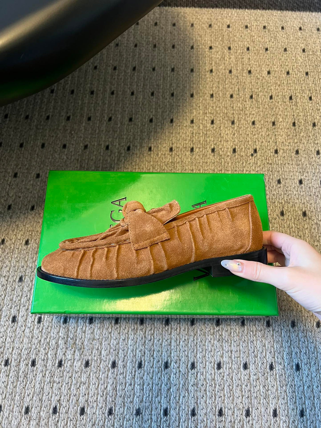 BOTTEGA VENETA 26S LOAFERS IN BROWN SUEDE