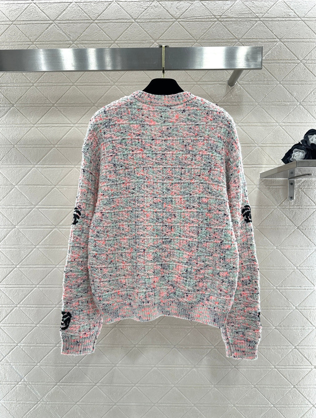 CHANEL 26S CASHMERE BLEND KNIT SWEATER 730